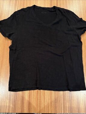 Men’s ATM Anthony Thomas Melillo Black Short Sleeve V-Neck Tee